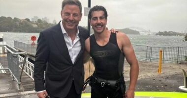 2GB breakfast host Ben Fordham rushed to the aid of windsurfer who found themselves in trouble during a day out on Sydney Harbour.