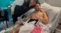 Reality TV star reveals why he's HAPPY that he might have to have his leg amputated after suffering life-threatening injury during footy match