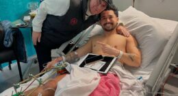 Reality TV star reveals why he's HAPPY that he might have to have his leg amputated after suffering life-threatening injury during footy match