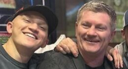 Ricky Hatton's son says boxing icon's death has left his devastated family 'hit for six' and heartbreakingly reveals they had 'so many plans' for the future