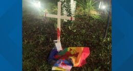 Riverside Church responds to Pride flag vandalism with even more flags