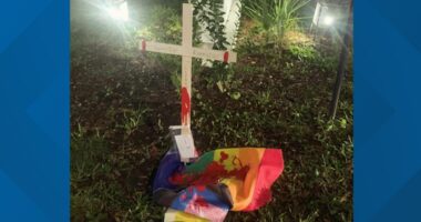 Riverside Church responds to Pride flag vandalism with even more flags