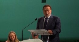 Schwarzenegger joins Pope Leo at climate change event