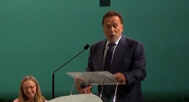 Schwarzenegger joins Pope Leo at climate change event