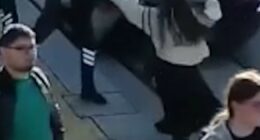 Security guard rescues woman from path of oncoming tram