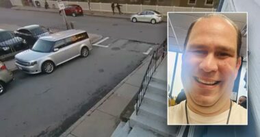 Security video captures moment former mayor stabbed multiple times outside his blue state business