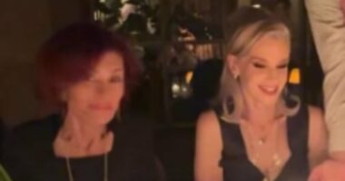 Sharon Osbourne attends daughter Kelly's 41st birthday party
