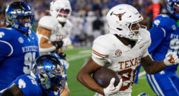 Shipley kicks 45-yard FG in OT to lift No. 21 Texas to 16-13 win at Kentucky