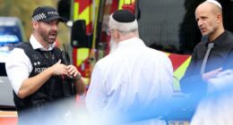 Shock in Jewish community after four stabbed outside synagogue