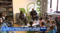 Simone Biles in Chicago: Olympic gymnast speaks with children in foster care system at Friends of the Children event in West Loop