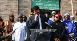 Socialist NYC mayoral favorite sobs as he recalls Muslim aunt being too scared to wear hijab in public after 9/11
