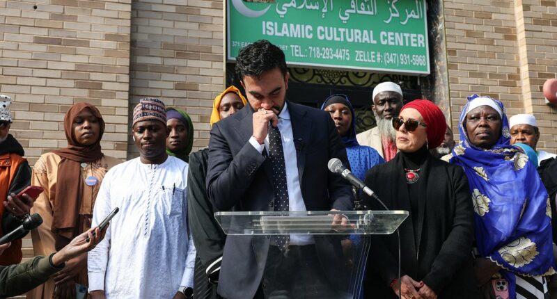 Socialist NYC mayoral favorite sobs as he recalls Muslim aunt being too scared to wear hijab in public after 9/11