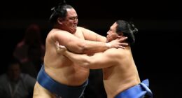 Sumo stars take over London: Sold-out crowd watches first night as 25 STONE fighters dazzle Royal Albert Hall - after drinking Guinness and visiting McDonald's