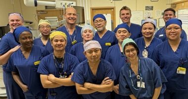 Surgeons at hospital do TWELVE prostate ops in a single day using high-tech robotic treatment as NHS waiting lists soar