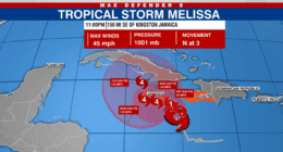 Tampa Bay community watching closely as Tropical Storm Melissa gains strength