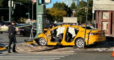 Taxi driver in critical condition after medical episode leads to crash outside Chinese Consulate