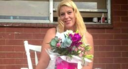 Kristie McBride, 39, was found suffering serious stab wounds and was rushed to Wollongong Hospital in a critical condition.