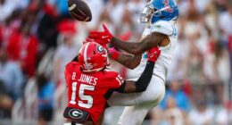 The Latest: Three ranked matchups in the AP Top 25 headline next weekend