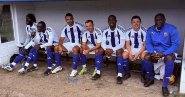 The Sunday League team packed with ex-Premier League stars: How players from Cheshire's wealthy 'footballer belt' are giving local amateurs no chance - so can you recognise them all?