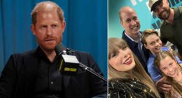 The moment Prince Harry is left utterly baffled when asked about Taylor Swift in new interview after pop star 'snubbed' his wife Meghan Markle