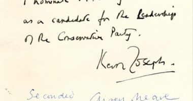 The scrawls that made Margaret Thatcher