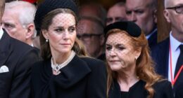 The striking moment Kate Middleton became a 'protective huntress' and appeared to deliberately ignore Fergie at the Duchess of Kent's funeral