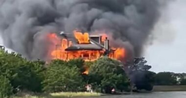 Top judge's $1.5M beachfront home is burned to the ground