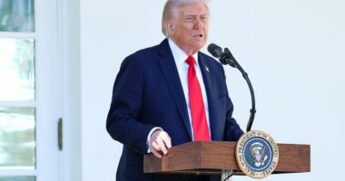 Trump calls for end to shutdown during Rose Garden luncheon