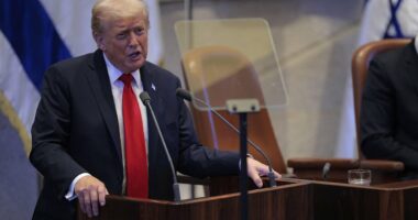 Trump cracks joke about Ivanka's MARRIAGE at Israel peace speech