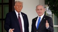 Trump is interrupted during press conference for urgent note on Gaza