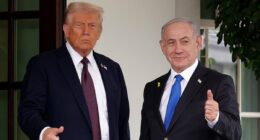 Trump is interrupted during press conference for urgent note on Gaza