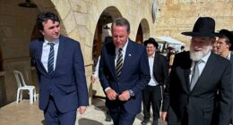 Trump pick for religious freedom envoy visits Holy Land, cites strong US-Israel bond