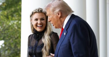 Trump presents Charlie Kirk's Medal of Freedom to widow Erika