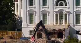 Trump tears down nearly all of White House East Wing for new ballroom