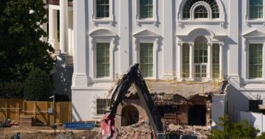 Trump tears down nearly all of White House East Wing for new ballroom