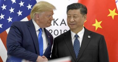 Trump travels to Asia and a meeting with China's Xi as the US government shutdown drags on