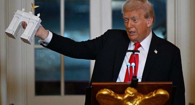 Trump unveils progress on $250 million ballroom in White House dinner