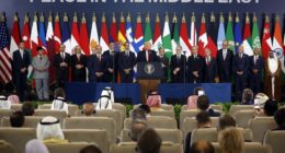 Trump urges leaders to put 'old feuds' aside as he calls for a new era of harmony in the Middle East