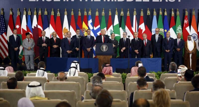 Trump urges leaders to put 'old feuds' aside as he calls for a new era of harmony in the Middle East