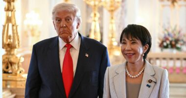 Trump's lavish praise for Japan's first female prime minister