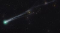 Two greenish comets are streaking across the night sky this month