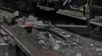 Ukrainian train station hit by Russian drone strike