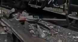 Ukrainian train station hit by Russian drone strike