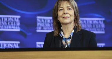 Michele O'Neil, President of the Australian Council of Trade Unions (ACTU), at the National Press Club
