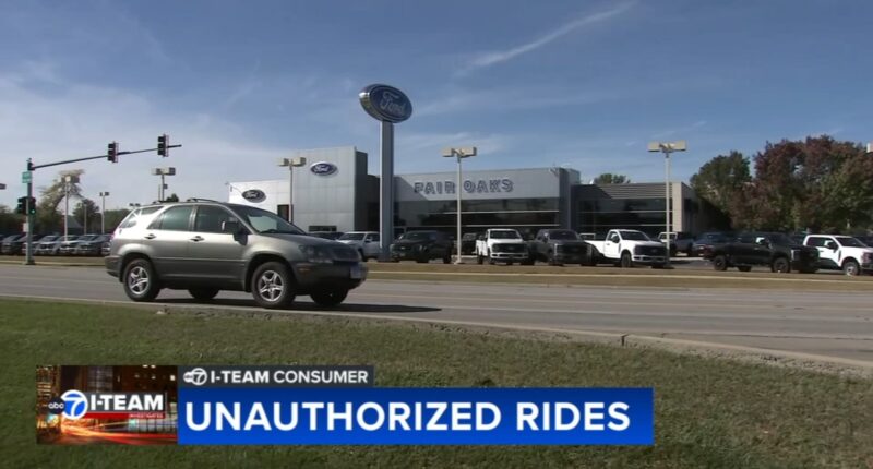 Vehicle owner uses GPS app to track Naperville Ford dealership employee driving his SUV on 'unauthorized rides'
