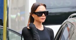 Victoria Beckham looks typically chic in all-black outfit in NYC