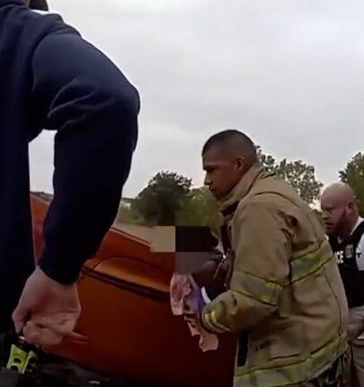 Video: Texas police save infant pinned under vehicle after major collision