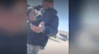 Viral video shows federal agent draw gun on pregnant woman