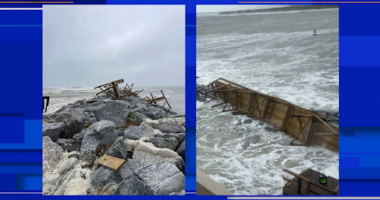 Volusia beaches closed to swimming, Jetty Connector damaged amid strong tides, hazardous surf