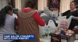 Waukegan hair salon D'Marco converts into food pantry as Chicago-area immigration enforcement keeps some at home